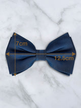 White Deluxe Silk Twill Bow Tie & Pocket Square Set